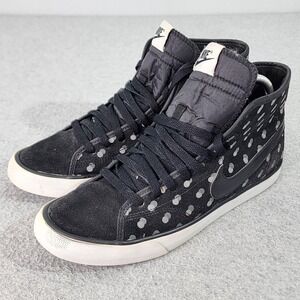 Nike Primo Court Mid‎ Prem Sneakers Womens 9 Black Mid Top Trainers (768866-003)